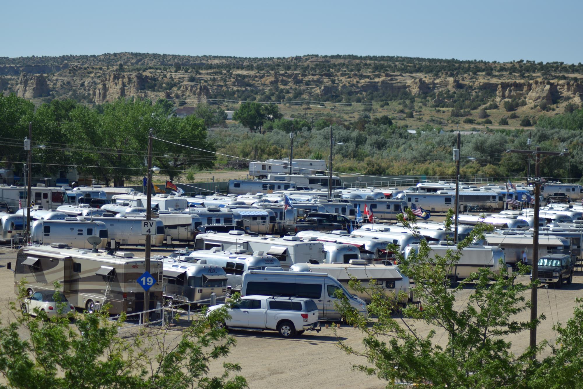 RVs parked at McGee